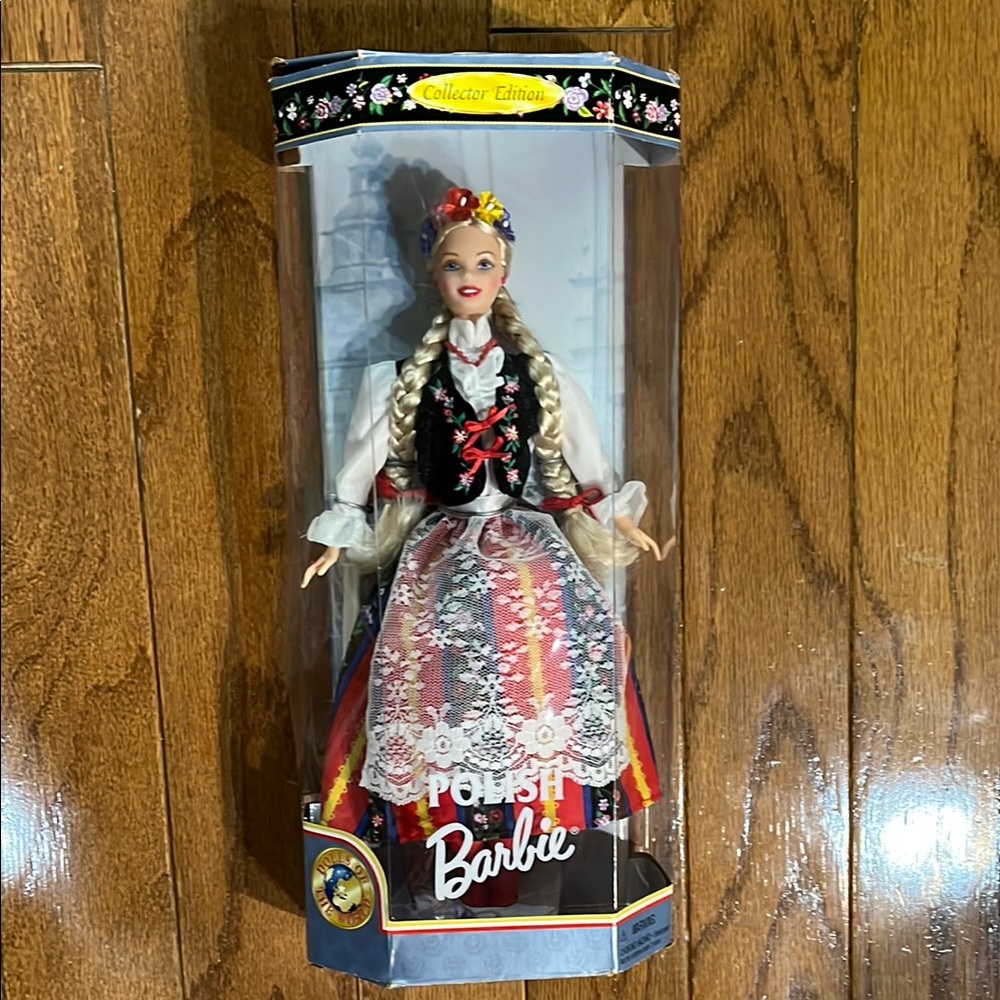 Mattel Red and Yellow Barbie Doll with Collector's Edition Costume
